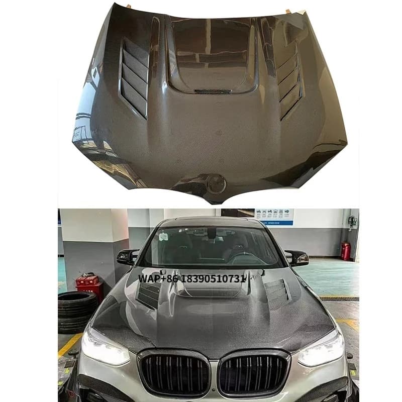 High Quality AE Style Carbon Fibre Bonnet Hood for X4M F98 X3M F97 X3 G01 X4 G02 G08 Perfect Fitment