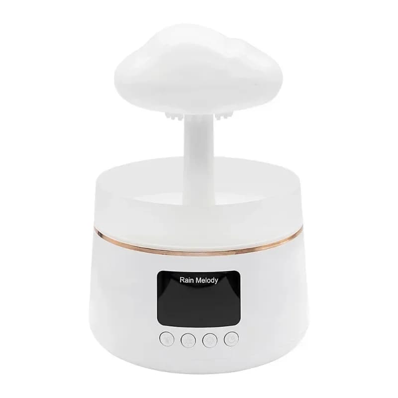 Clouds Rain Humidifier Aromatherapy Machine Colorful Essential Oil Raindrop Humidifier Nebulizer Music Timing