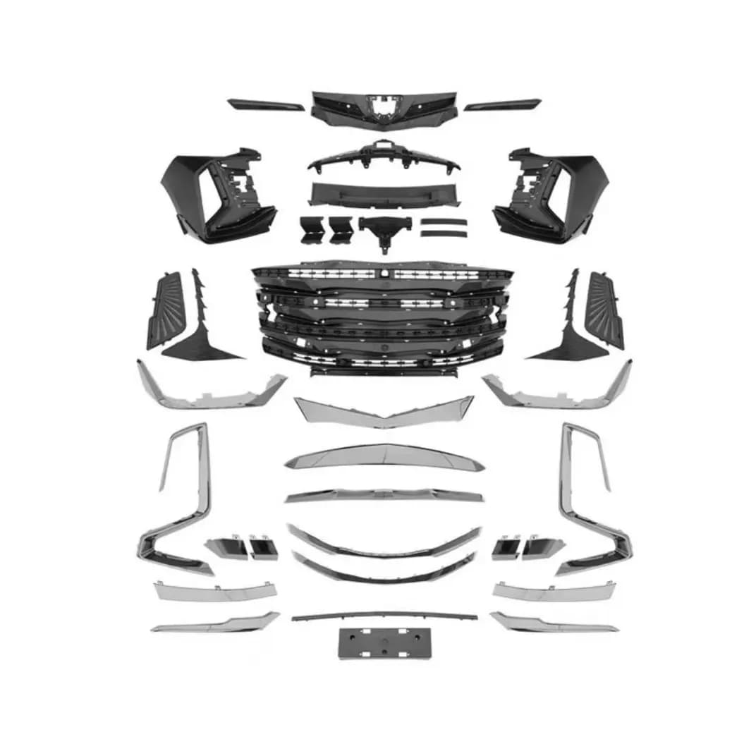Body Kit to Alphard Century Hawk Black Chrome Electroplating Grill Kits for Alphard 2019-On Anh30 Facelift