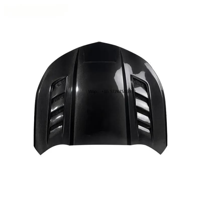New Carbon Fiber Hood for Camaro 6th Generation Modified Multi-Hole Engine Clear Cover Screws Screw-On Attachment