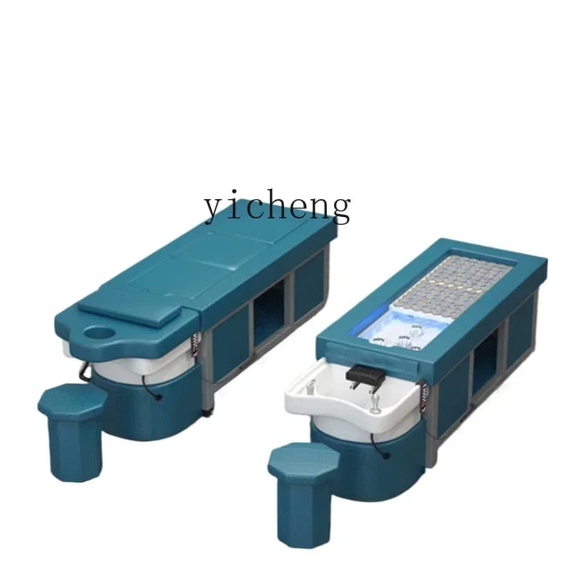ZZXL high-end ceramic basin smokeless whole body moxibustion head treatment bed water circulation fumigation shampoo bed