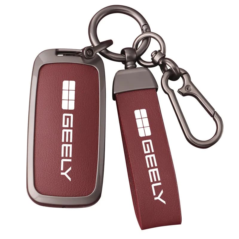 Premium Zinc Alloy Key Cover Case for Geely Galaxy L7/L6/E8/MAX/Starship - Protective Key Fob Shell Keybag Keychain