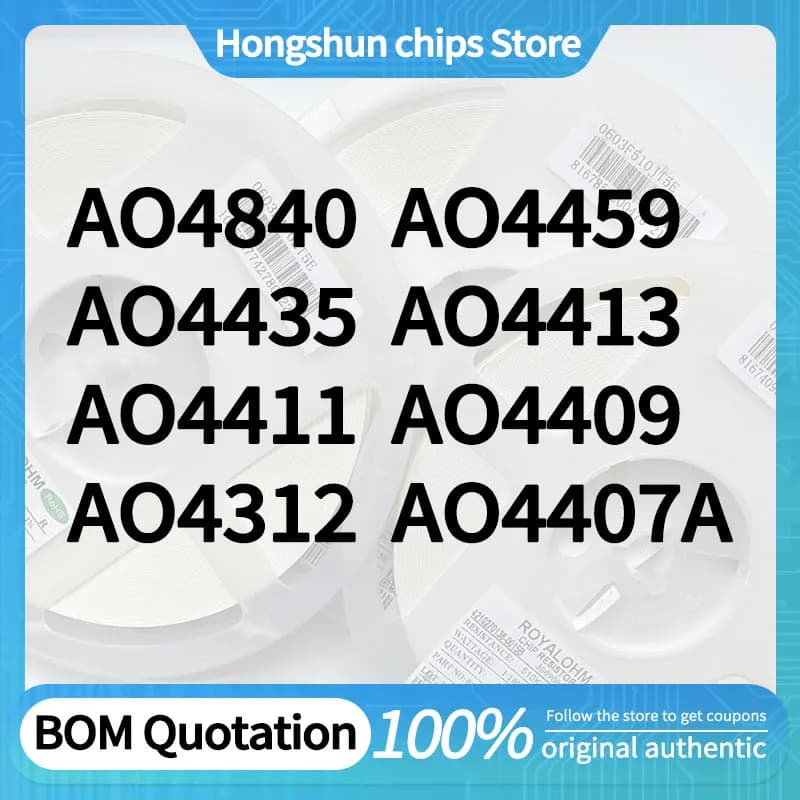 5 pieces/batch AO4459 AO4435 AO4413 AO4411 AO4409 AO4407A AO4312 AO4840 Standard version