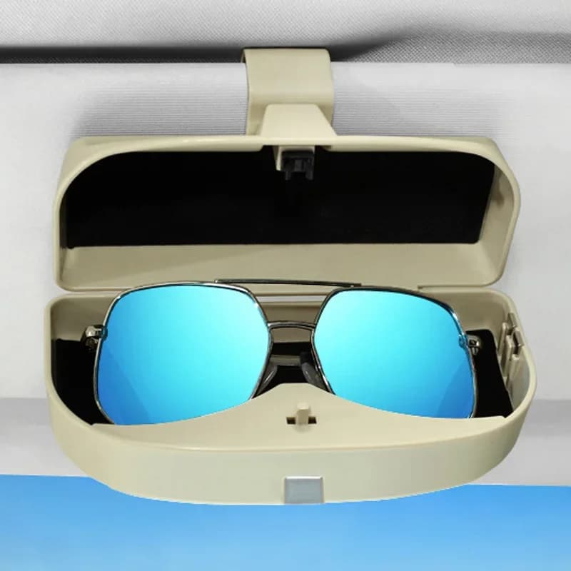 Durable Car Multi-function Creative Fashion Glasses Storage Box Sunshade Visor Glasses Holder Automotive Interior Accessories
