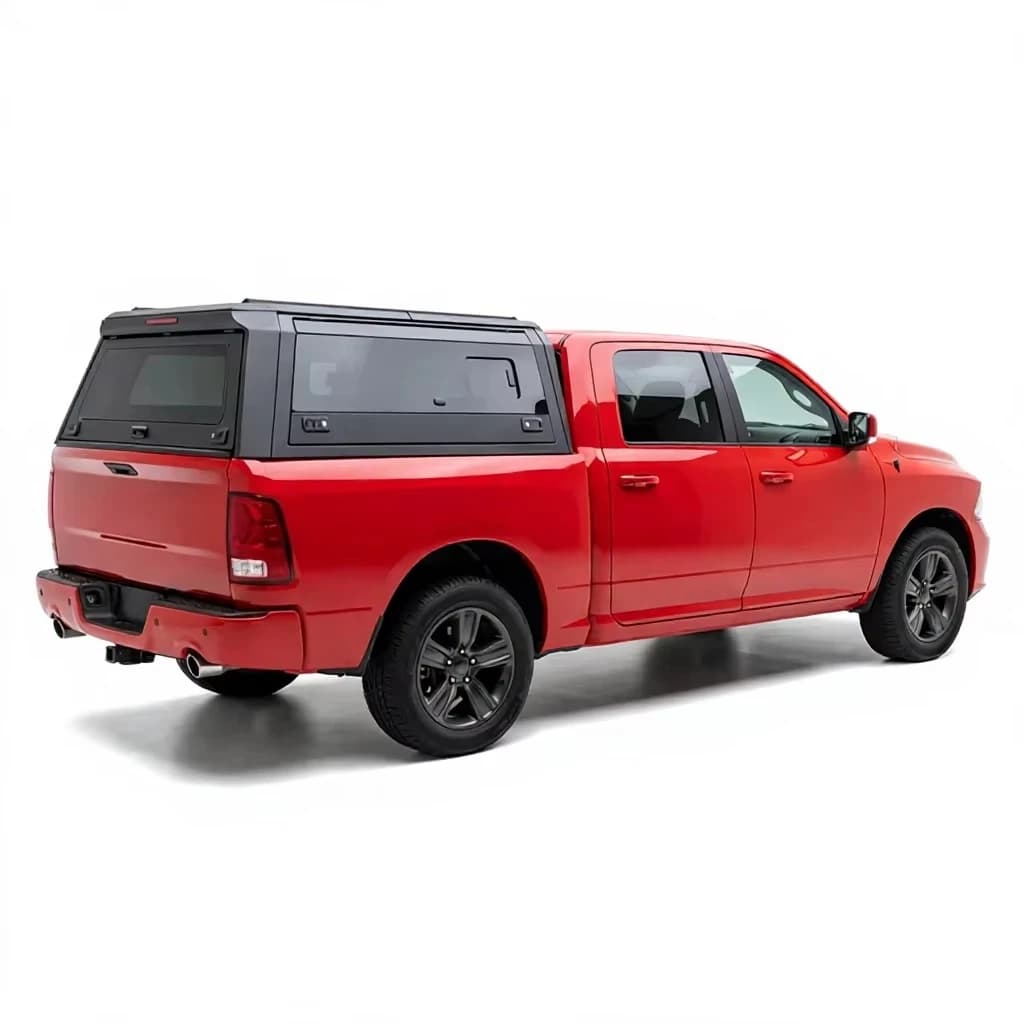 Low MOQ Pickup Truck Canopy Aluminum Alloy Steel Camper Shell Fits Ram 1500 5.7ft 2026 Toyota Tacoma