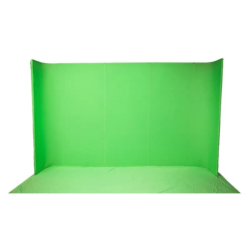 3.5 meters green screen for virtual studio keying, portable green box, green cloth MG-35