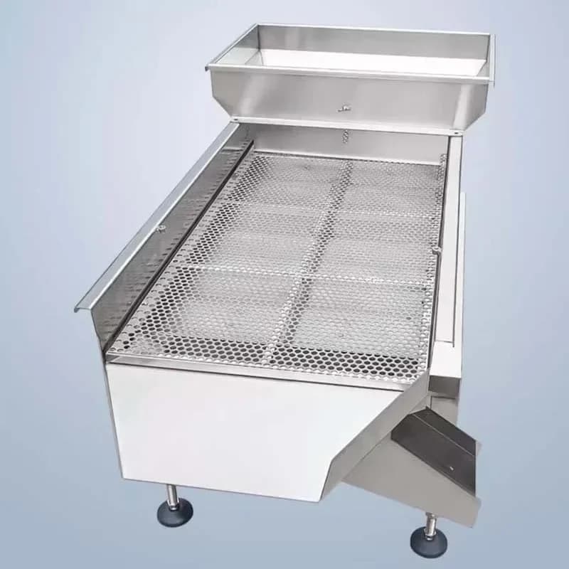 Excellen 110V 220V Linear Vibrating Screen Small Industrial Stainless Steel Screening Machine