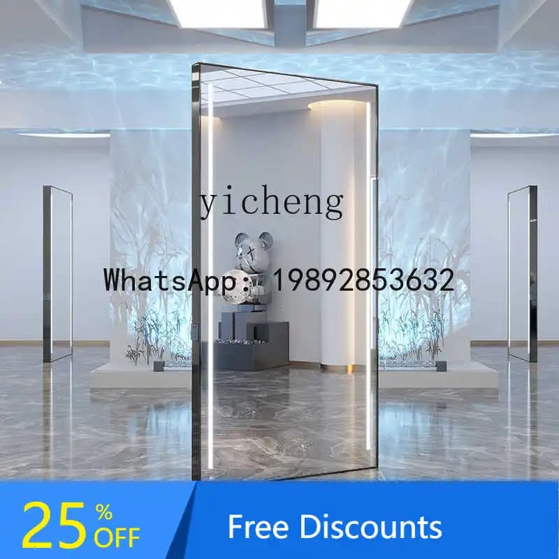 AA  new hair salon mirror table hair salon special stainless steel hair cutting mirror single and double-sided mirror