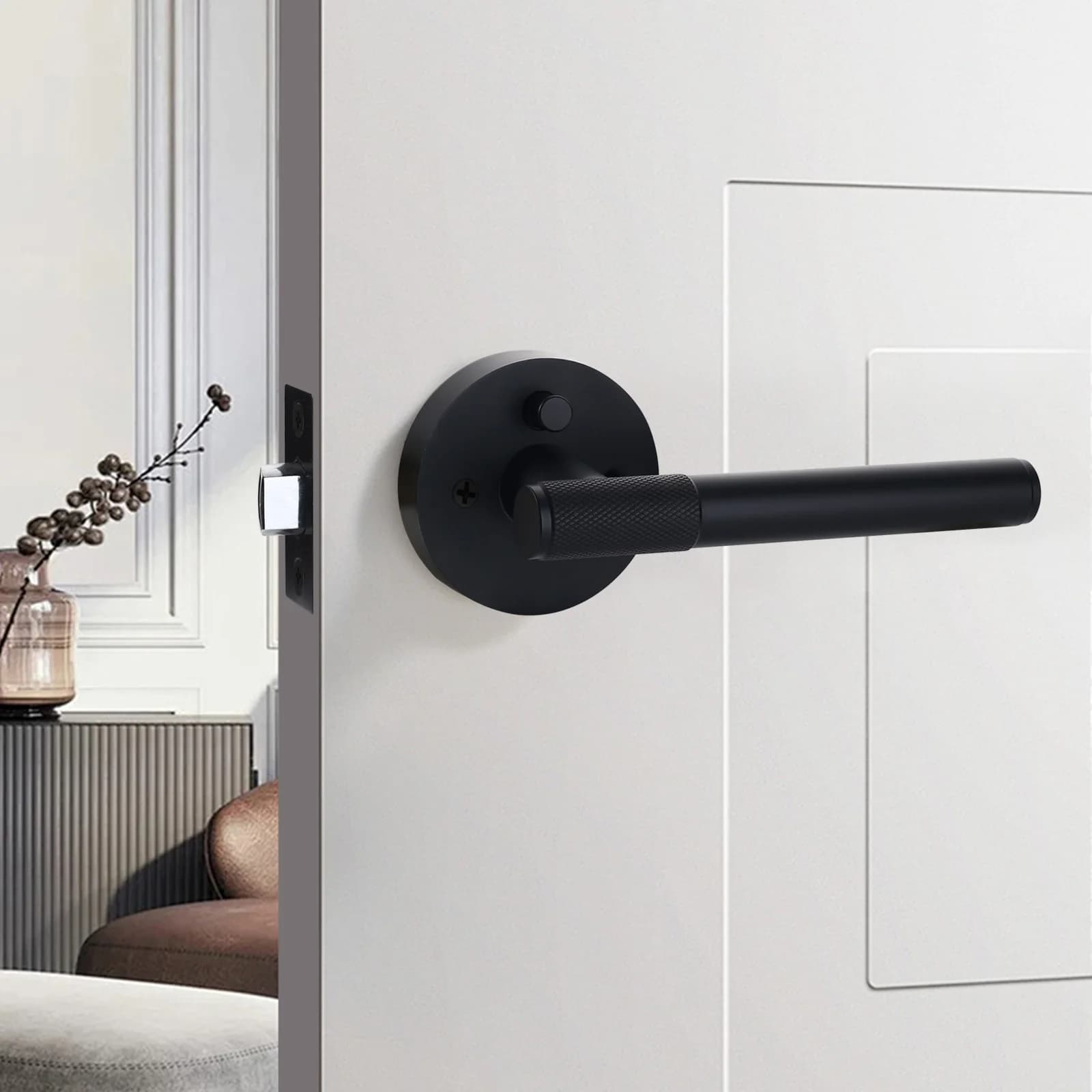 Gold Door Locks Handle  L/uxury Modern Door Handles for Interior Doors