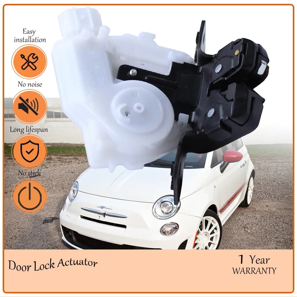 Smooth‑Acting ApplianPar Rear Trunk Liftgate Lock Latch Actuator Fit Fiat 500 Abarth 2012‑2019 Replace oem 68070071AD 68070071AC