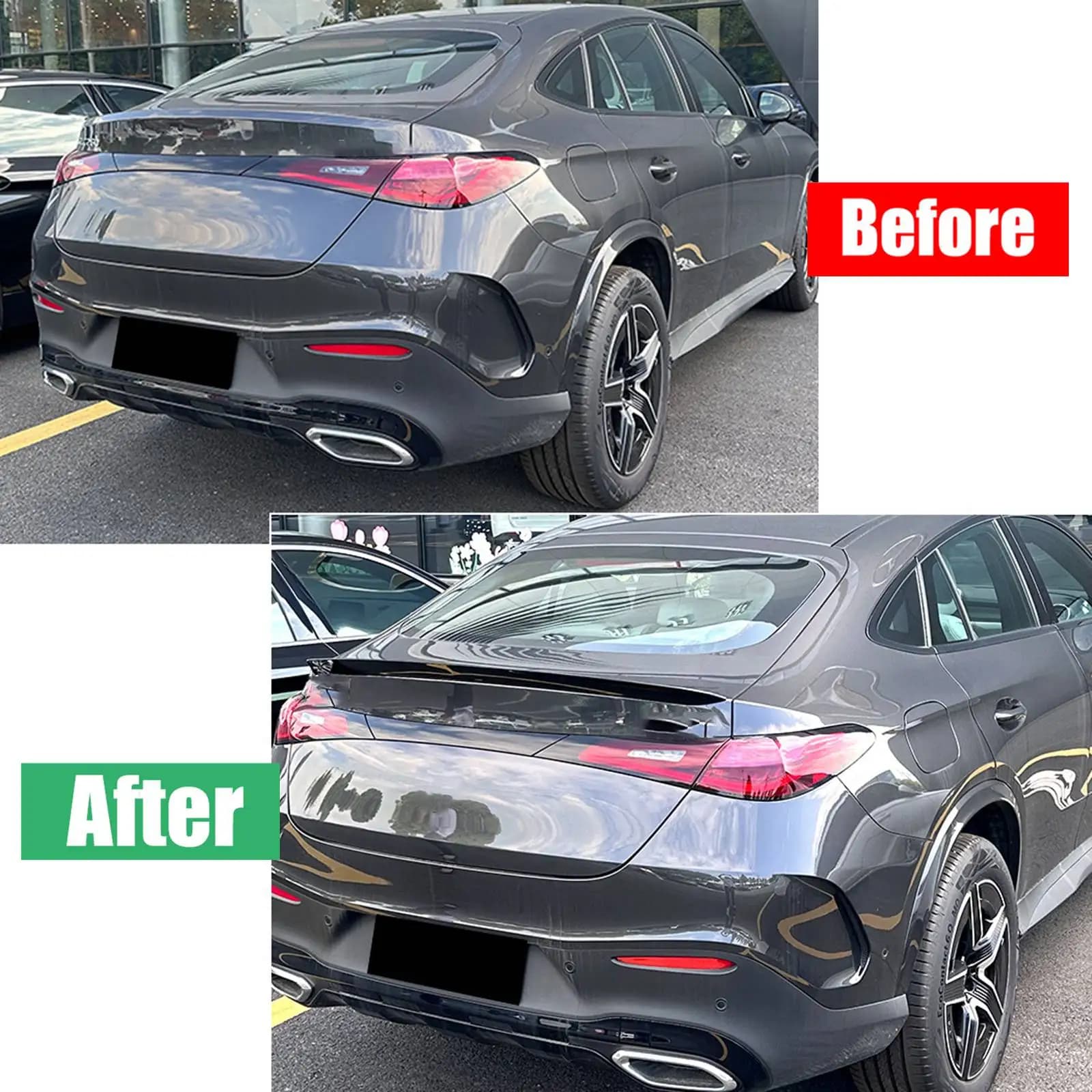 For Mercedes Benz GLC Class Coupe C254 AMG 2023+ Rear Window Upper Trunk Splitter Lip