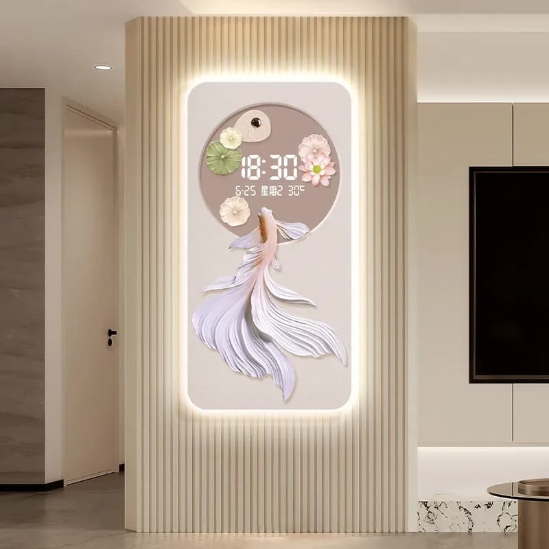 Decor Original Digital Clock Luxury Machinery Modern Plastic Digital Clock Wall Art Design Horloge Murale Salon Wall Decoration