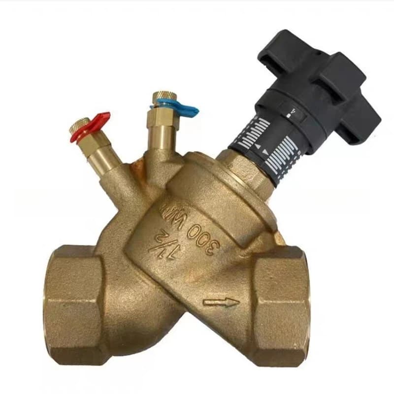 SP15F-16T brass thread buckle digital locking balance valve internal thread water valve static balance valve control valve