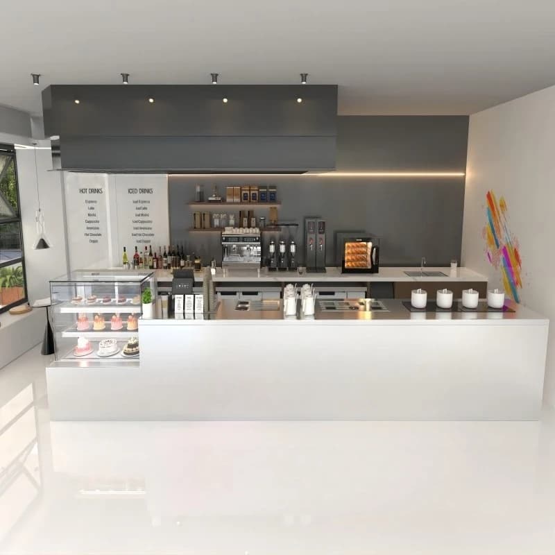 New Chinese style tea, coffee, hand brewing table, water bar , operation equipment full set of milk shop commercial workbench