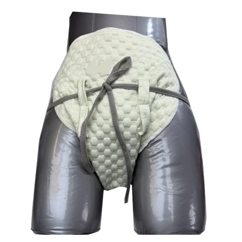 Elderly Care Pants Leak-Proof Loose Adult Washable Diaper Pants Unisex Lace up Nappies Briefs﻿﻿
