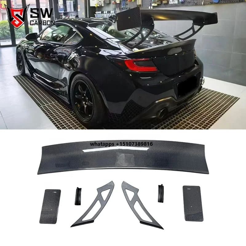 Real Carbon Wing for GR86 BRZ 2021+ Carbon Fiber Spoiler High Quality Rear Wing Car Auto Parts Accessories