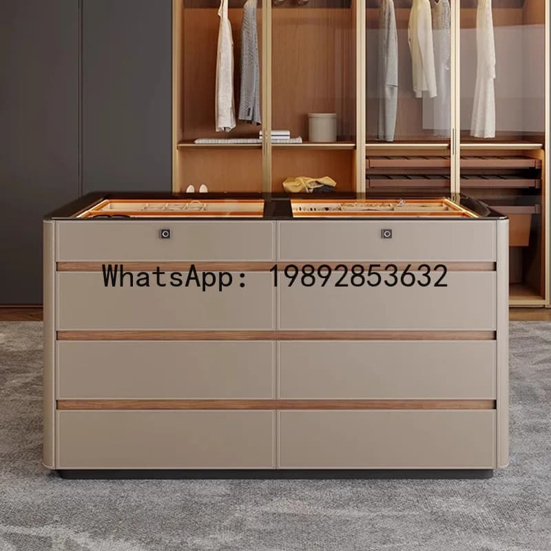 X-28  cloakroom island cabinet villa large flat bedroom fingerprint lock storage cabinet