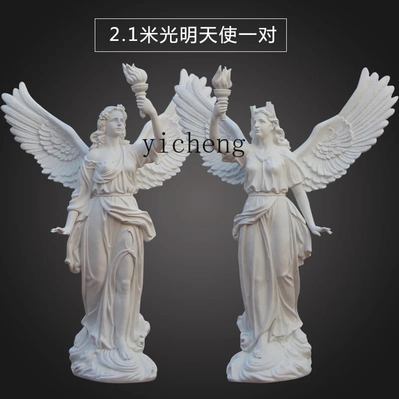 DSA Angel Ornament Fiberglass Figure Sculpture Home Living Room Garden Garden Decoration home accessories