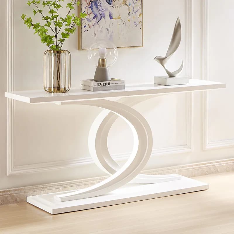 European-style white Console table entrance Modern living room corridor Console table against the wall mesa consola furniture