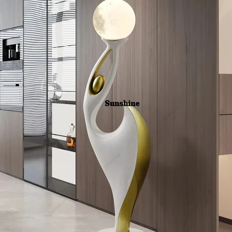 87cm Home Decor Dancing Figure Statue Living Room Floor Large Size Decoration Artistic Figurines Advanced Dancer Model Ornaments