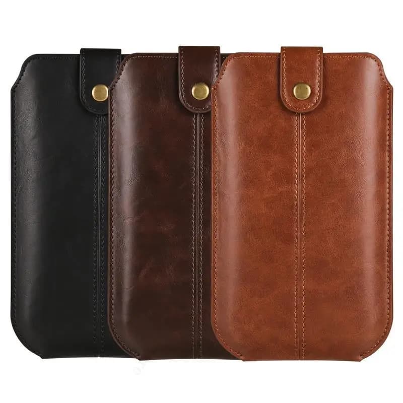 Leather Wallet Phone Pouch For ZTE nubia Z80 Z70S Ultra Back Card Belt Waist Bag Phone Case Nubia Z70 Ultra Z50 Z40 S Z60S Pro