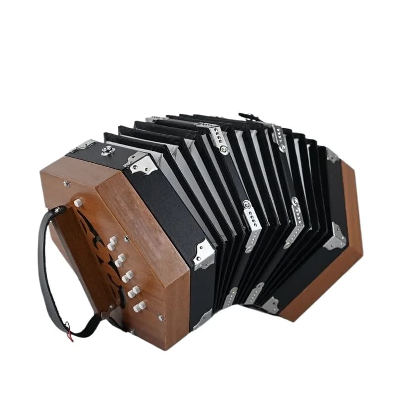 Hexagonal accordion, British hexagon push-pull homophony/heterophony