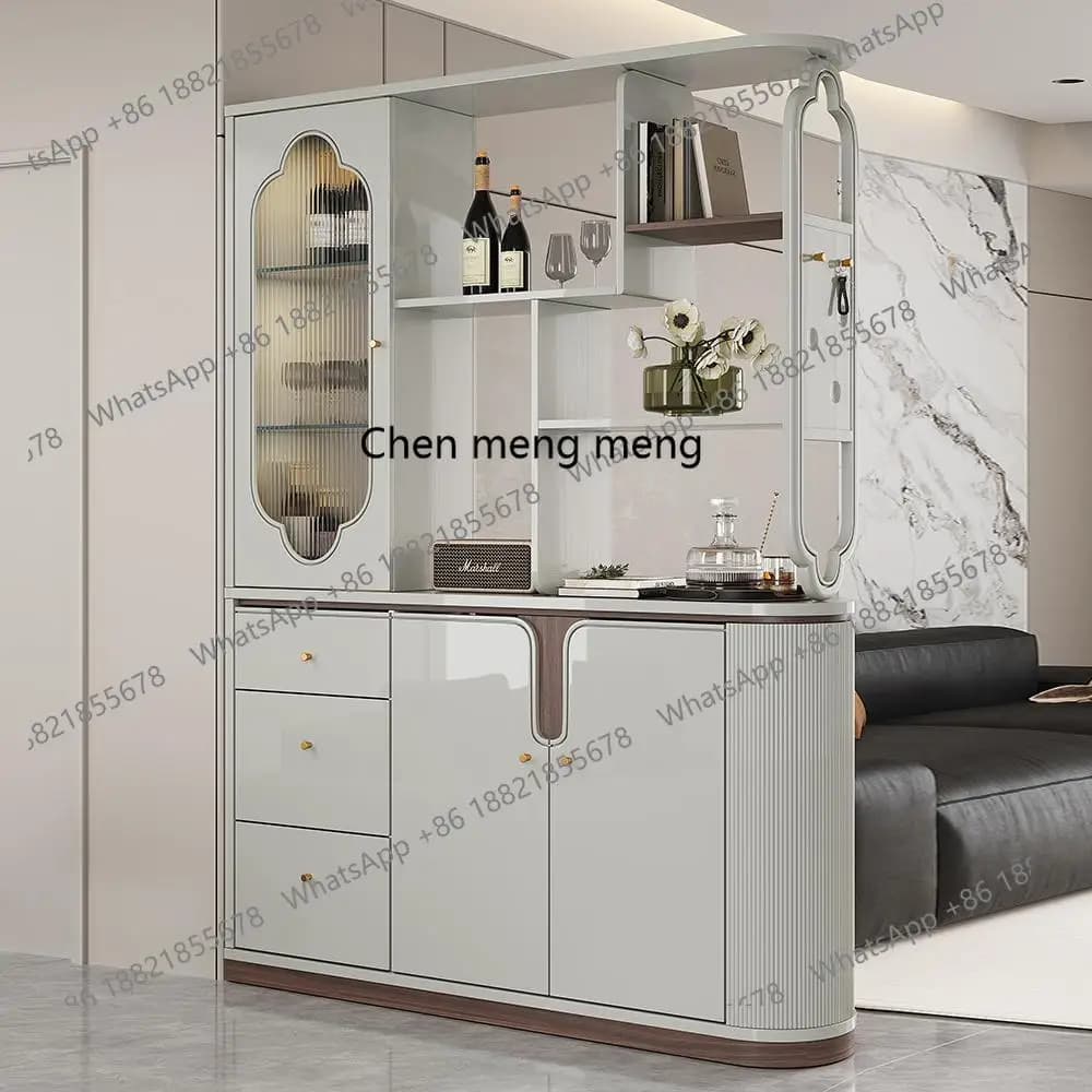Modern simple entrance integrated living room wine cabinet partition cabinet entry door decoration cabinet