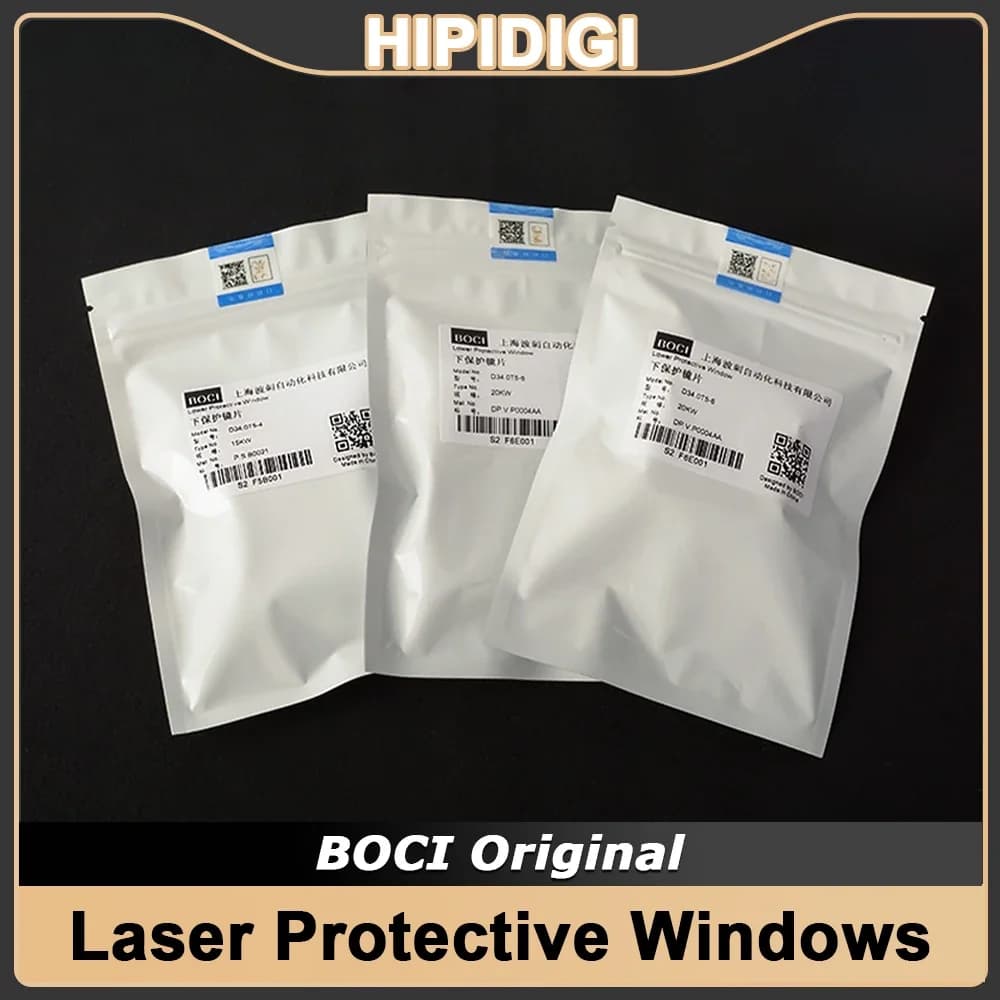 BOCI Original Laser Protective Windows Dia.21.5 25.4 34mm 8kW 15KW 20KW 30KW 40KW Laser Ceramic for Fiber Laser Cutting Head