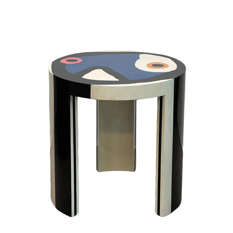 Classic Wooden Slab Customization Graffiti-art Table Top Beryl Resin Coffee Table Resin Table Top