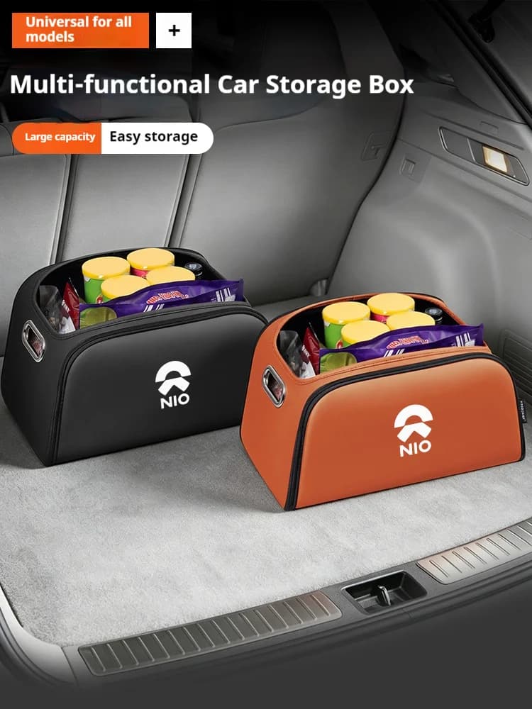 Car Trunk Organizer Box Storage Bag with Built-in Pocket For NIO ET5 ES6 EC6 ES8 EC7 ET9 ET7 ES7 EVE EP9 Auto Accessories