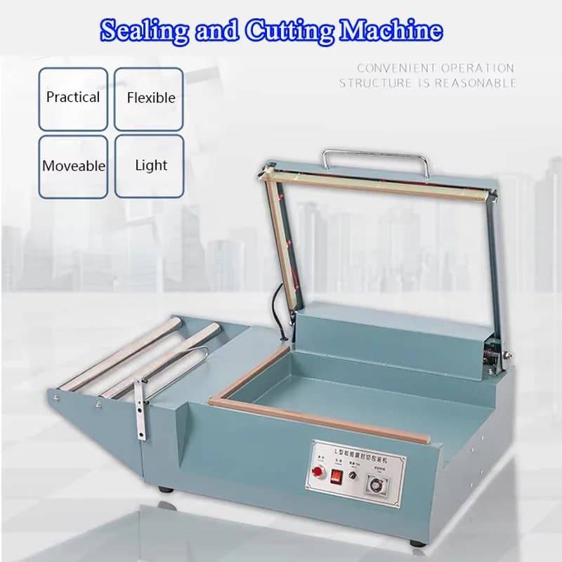 PBOBP 1000w L Type Manual Sealing Machine Laminating Machine Pof Film Sealing and Cutting Machine Heat Shrink Sealer For Foo