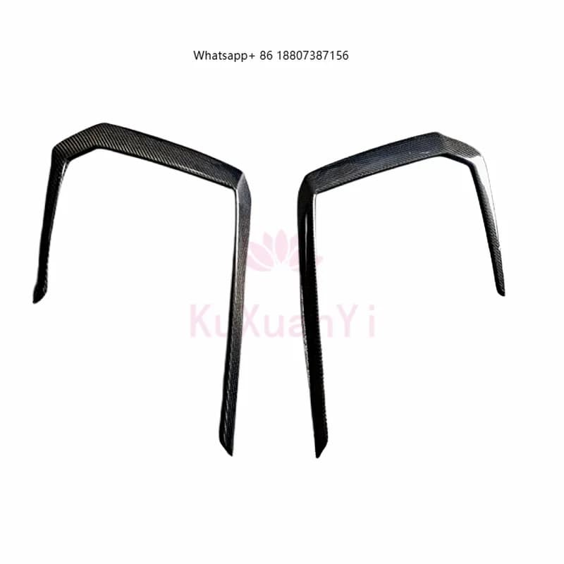 Dry Carbon Fiber Front Bumper Vent Decorative Cover for the 2018-2021 Lambor Urus Body Kit