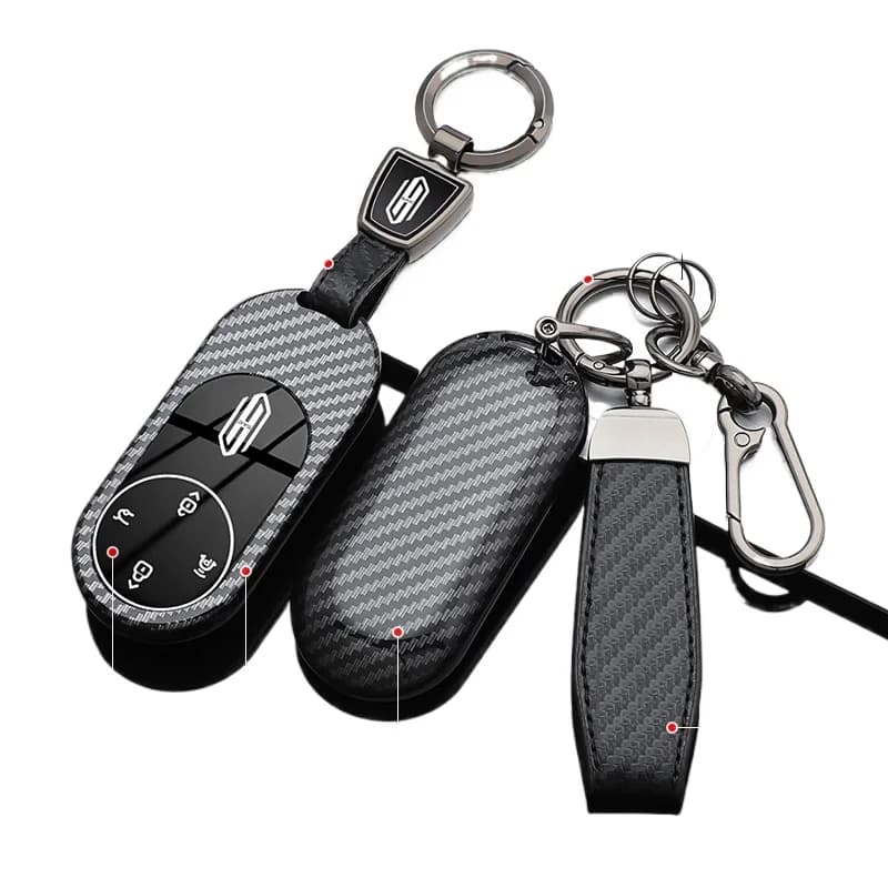 NFC Card Cover for SAIC Shangjie Z7/H5/Z7T, Durable Plastic Protective KeyCase Shell with Keychain, Anti-Bend & Scratch Proof