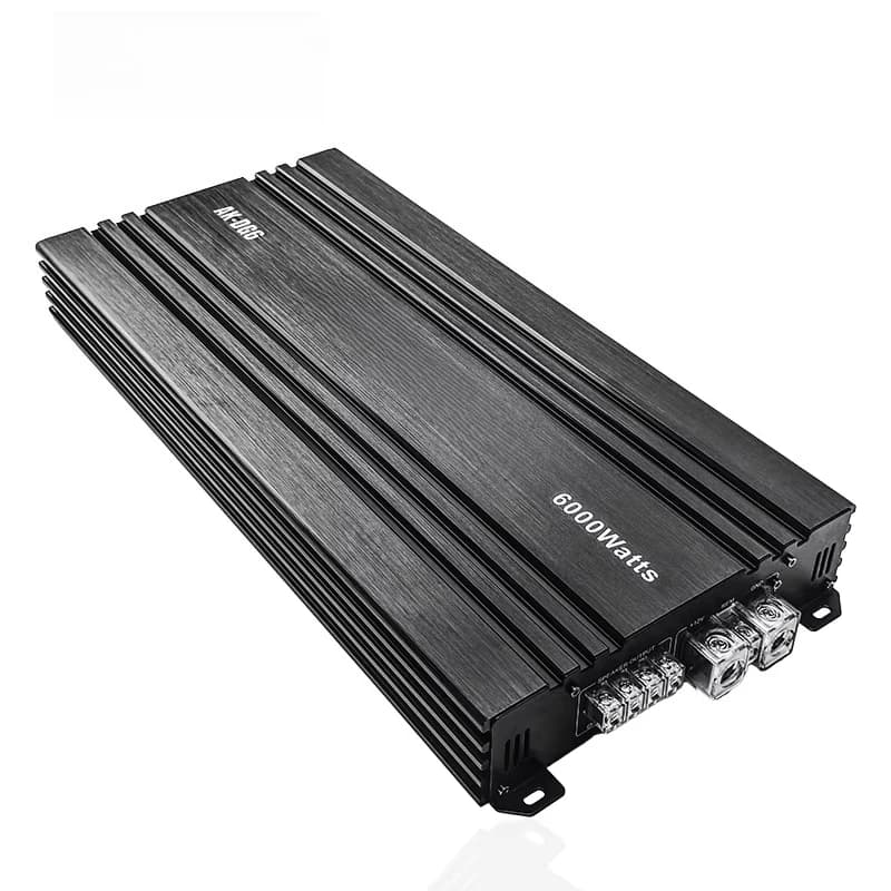 5pcs AK-DG6 Professional 6000W RMS Class D Mono Block Car Amplifier | 1 Channel High Power Audio Amplifier