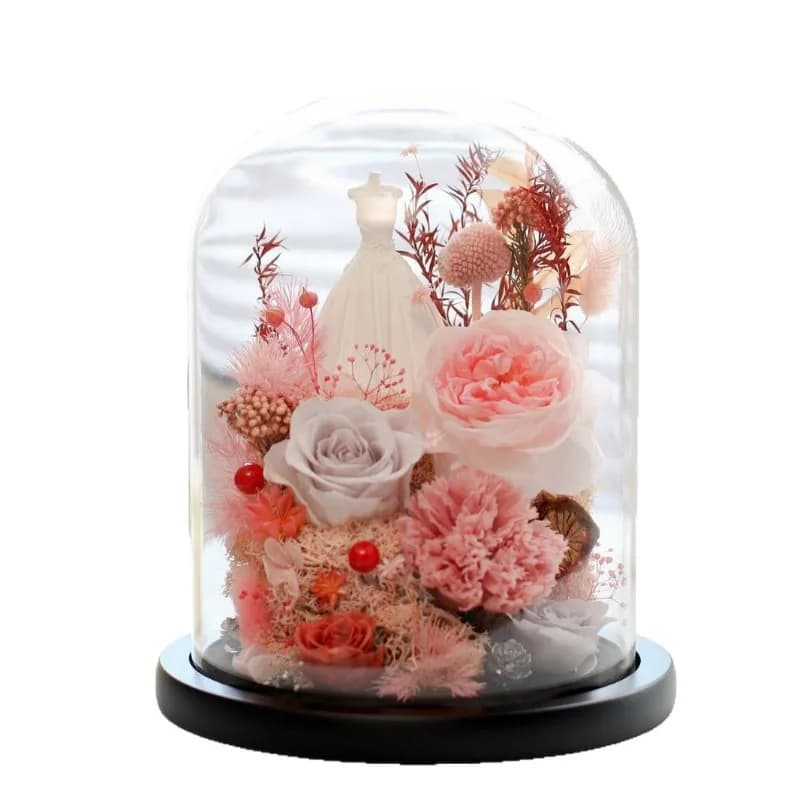 Eternal flower, creative ornament acrylic, gift real flower