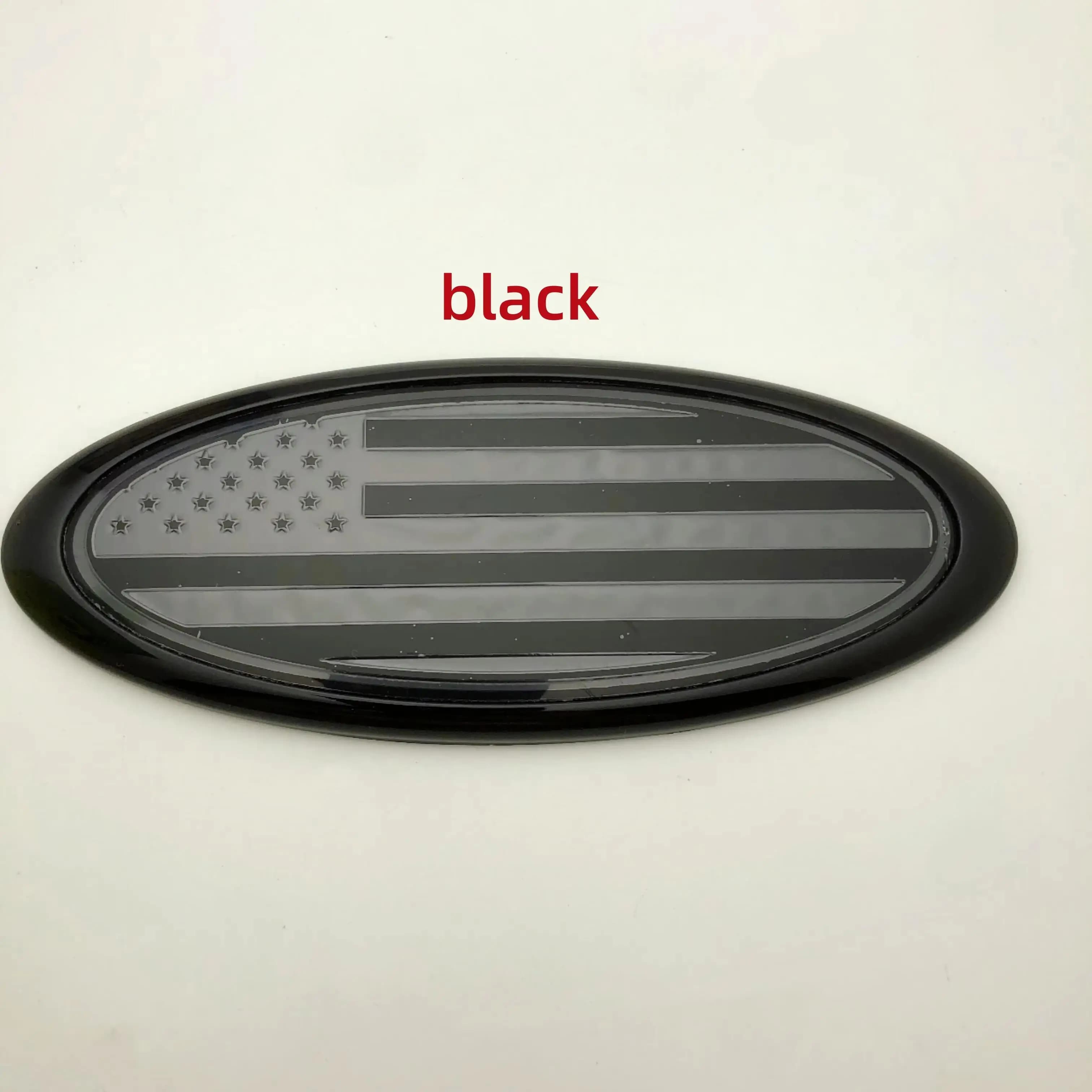 1pcs Car Rear Trunk Front Grill American Flag Sticker For Hood Badge Front Grill Emblem F150 F250 Explorer EcoSport EDGE F0cus