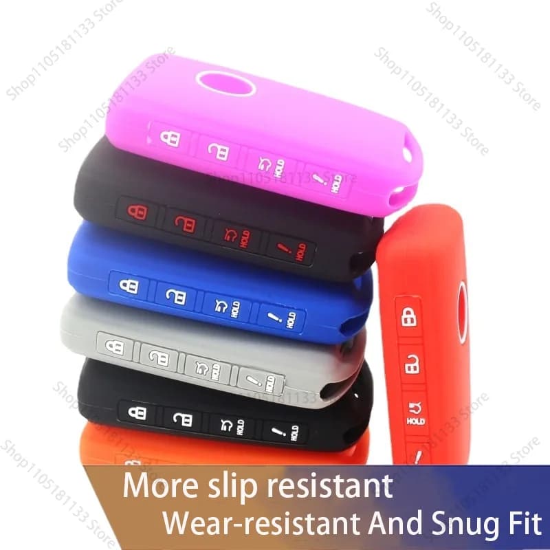 For Mazda Axela New Model Side Glossy Strip Button Silicone Key Cover Anti Scratch Shockproof Car Key Case