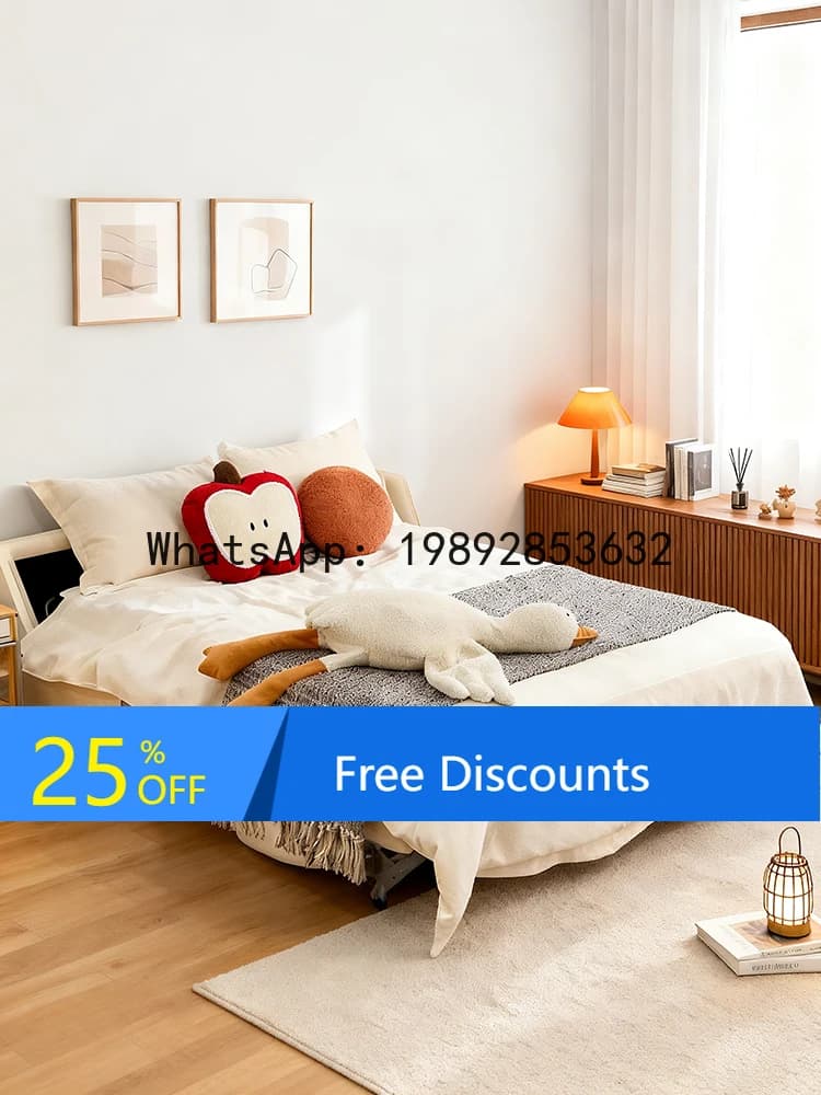 YFY Sofa Bed Living Room Folding Dual-use Integrated Sofa Bed with Mattress Multi-functional Study Room Fabric Flip