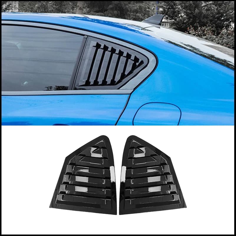 For Ford Focus 2019-2023 Hatchback Rear Window Blind Shades Louver Frame Molding Cover Sticker Trim Car Styling Auto Accessories
