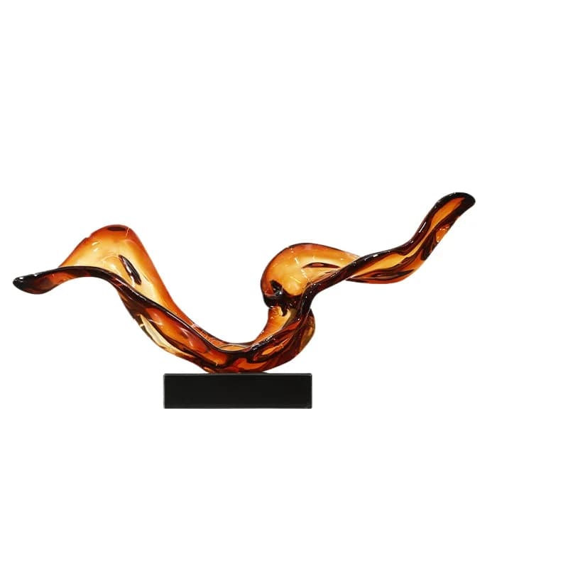 LMM living room high-end transparent resin sculpture model room hotel lobby decoration