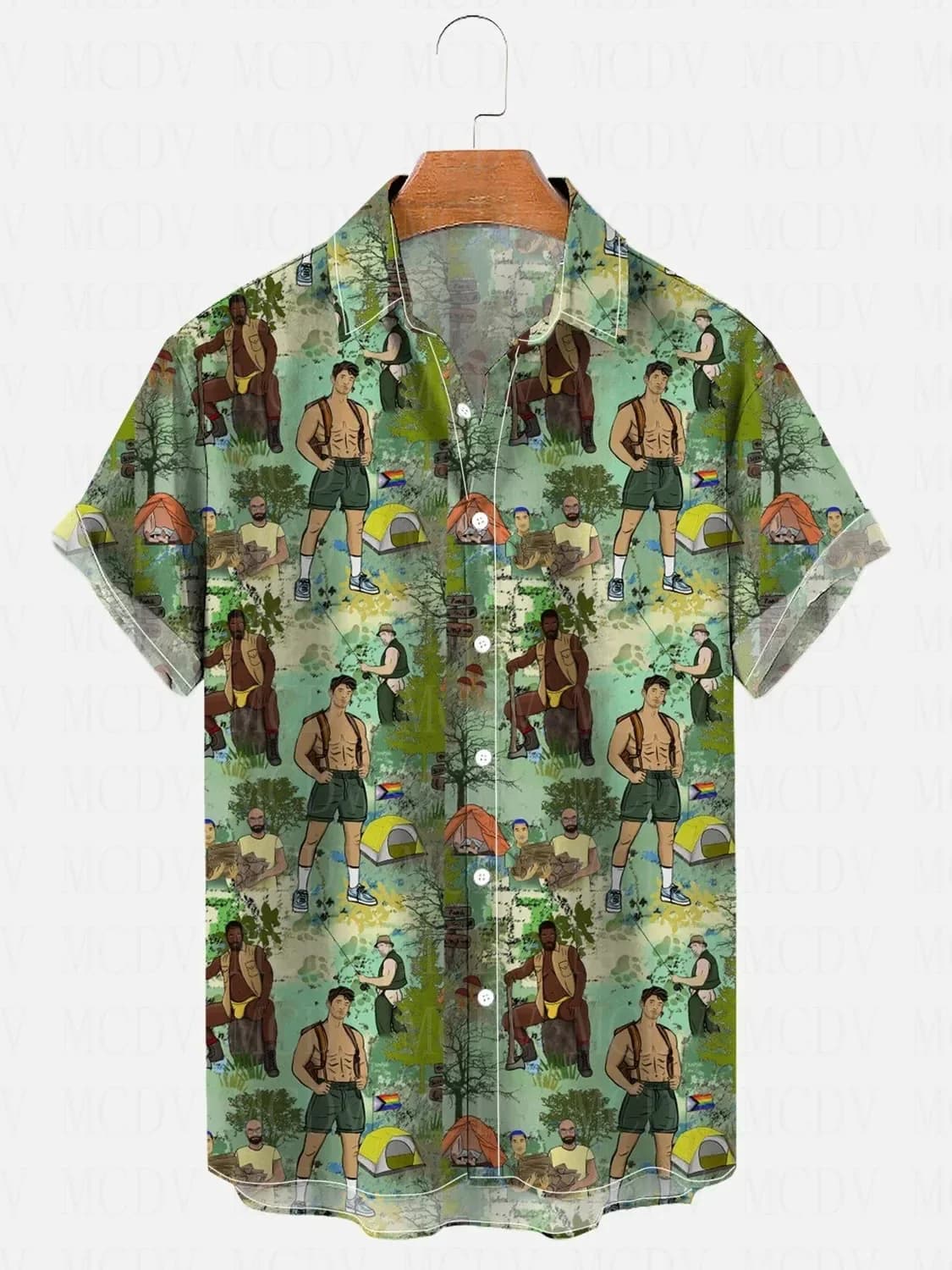 Bear Pride Flag 3D Printed Shirt Hawaiian Shirts Summer Women For Men Tops