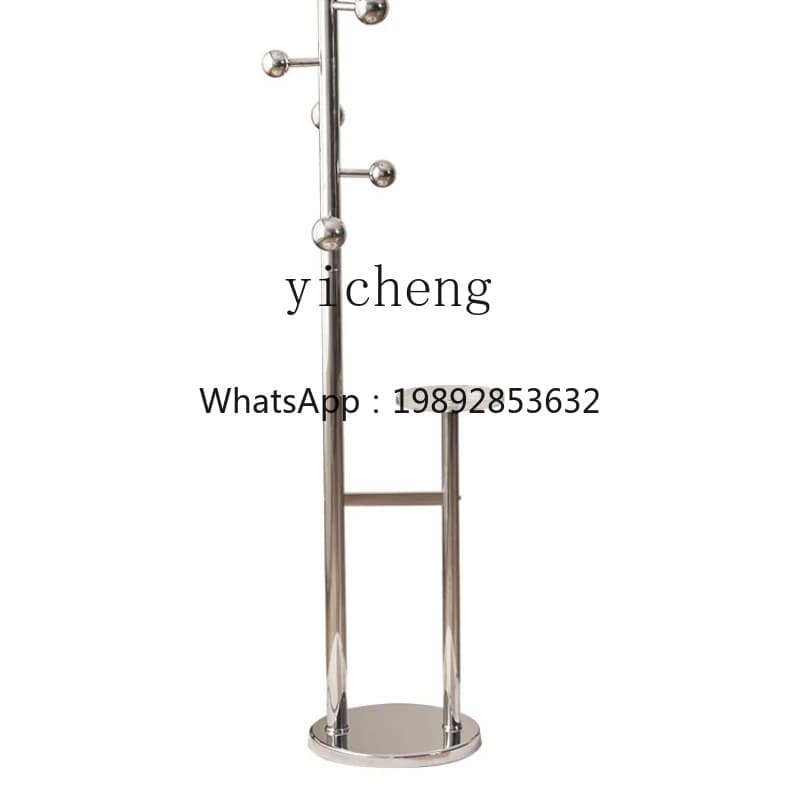 ZZ XL Stainless Steel Coat Rack Storage Clothes Hanger Marble Bedroom Floor Clothes Rack