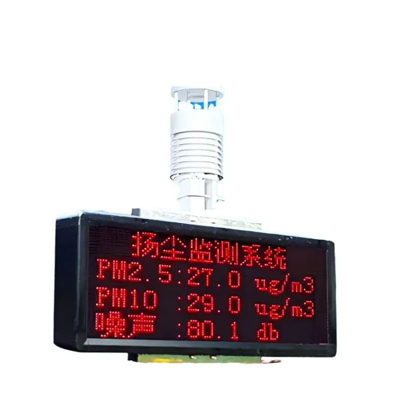 Construction site dust monitoring system, real-time monitoring noise dust detector
