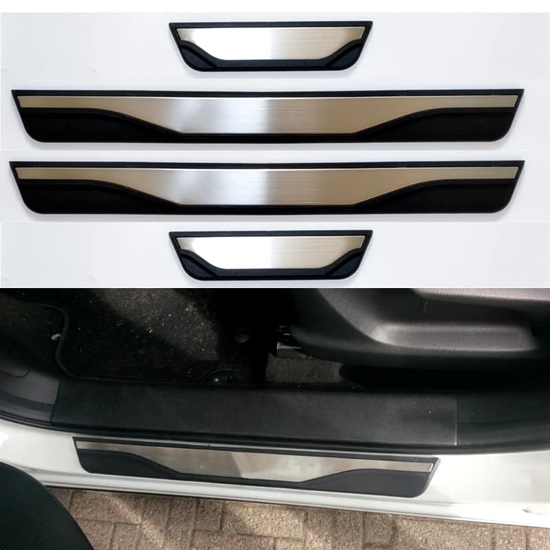 For Honda Civic 2016-2022 2023 2024 2025 Car Door Sill Guards Scuff Plate Trim Stainless Welcome Pedal Protector Car Accessories