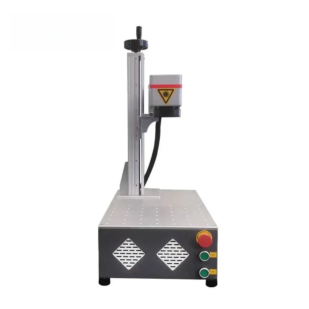 30W 100*100Mm Economical Practical Mini Fiber Laser Marking Hine For Small Business Engraving Phone Case Screen Id Card