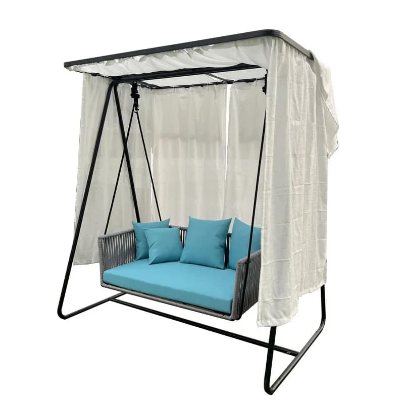 Outdoor balcony hanging basket bed and breakfast furniture hanging indoor swing Internet celebrity home single rattan bird'