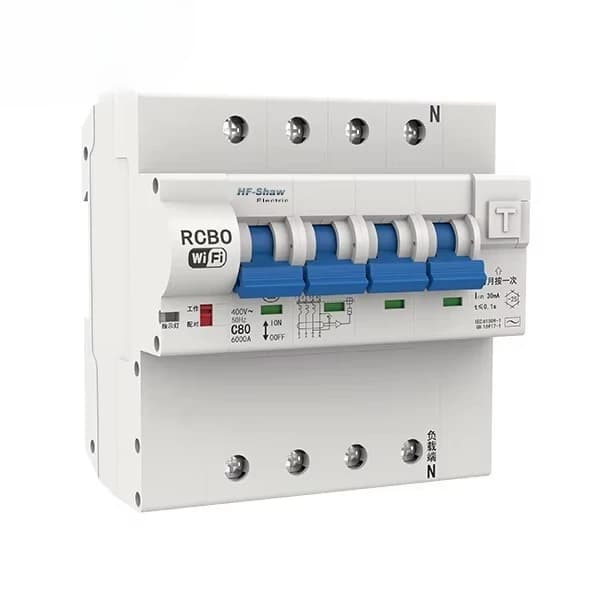 High Quality Mini Smart Circuit Breaker 4G WIFI Leakage 10ka GPRS RS485 TCP IP RCBO ELCB Air Earth Residual Current Metering MCB