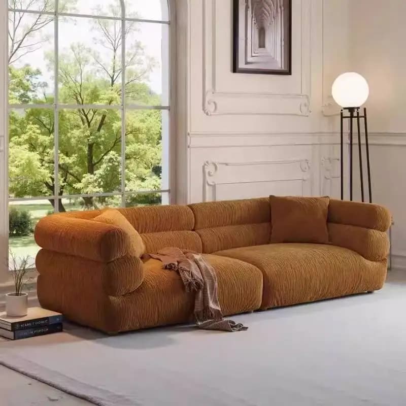 Orange Minimalist Living Room Sofas Cheap Sectional Curved Modern Living Room Sofas Lounges Lazy Banken Woonkamer Home Furniture