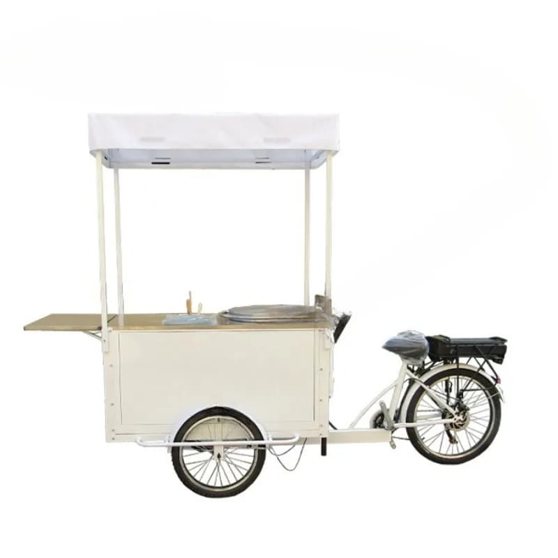 Pancake stove snack car Mobile food Internet celebrity stall car Reverse donkey three-wheeled snack sales car