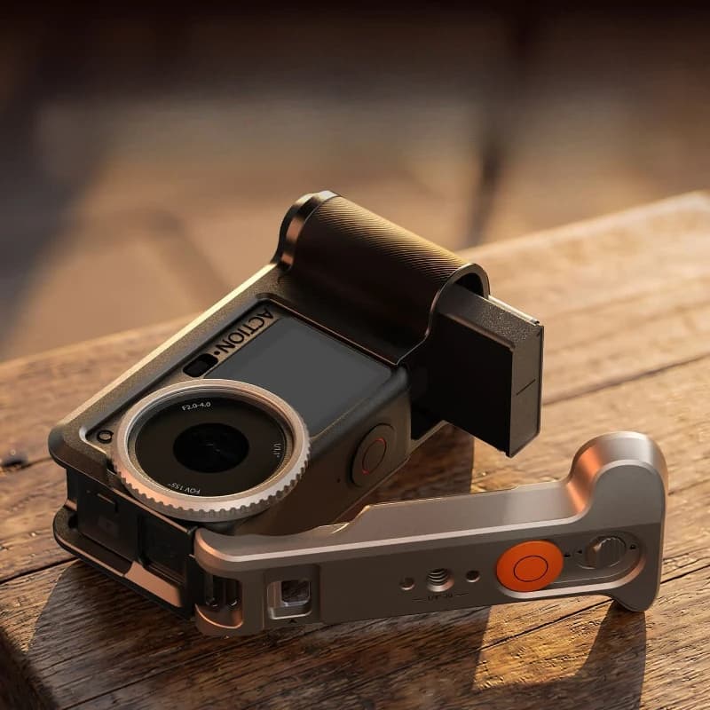 handle street shooting set, suitable for Action6 actioncamera rabbit cage expansion image street shooting metal protective cover